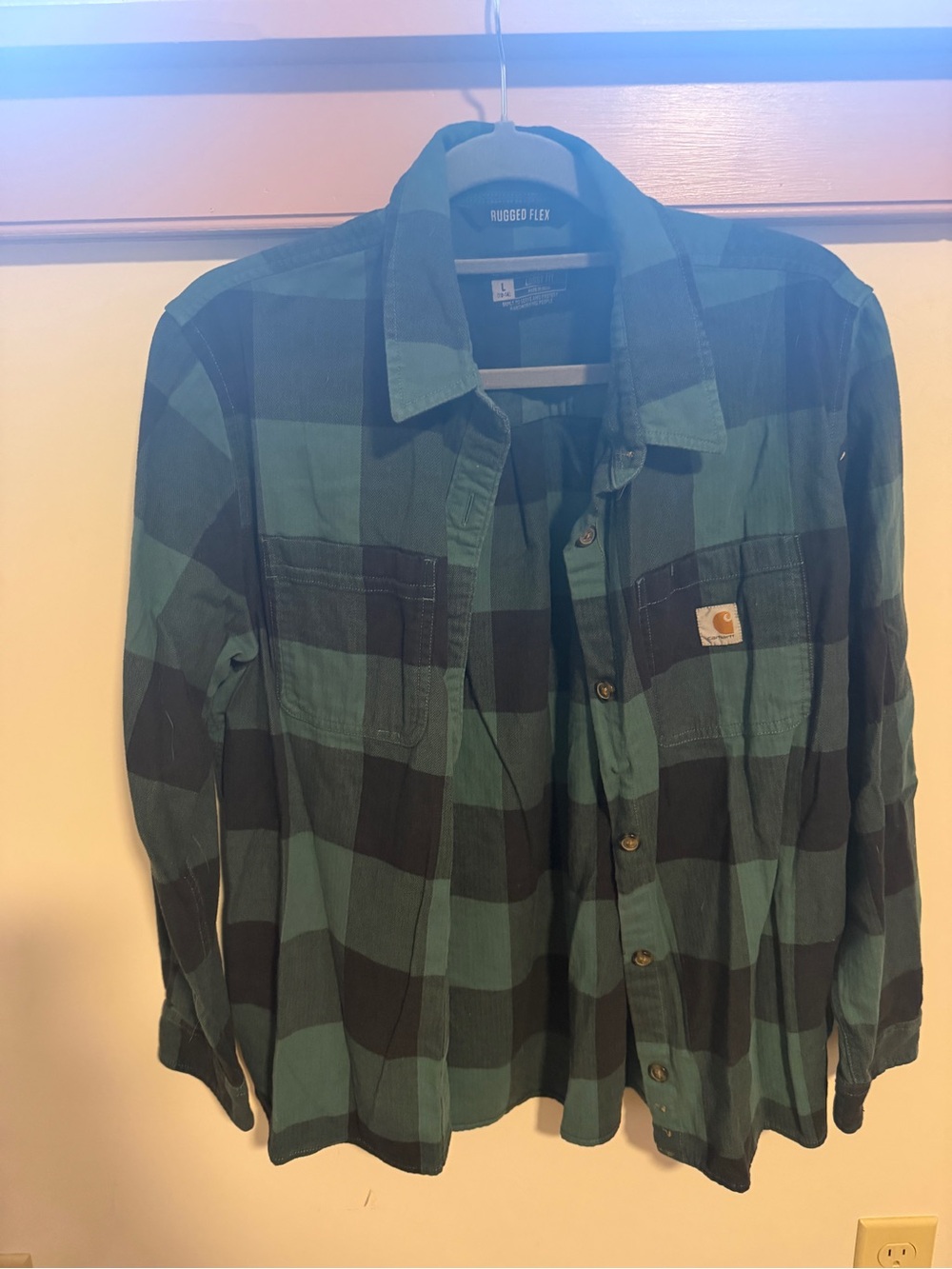 Green Carhartt flannel